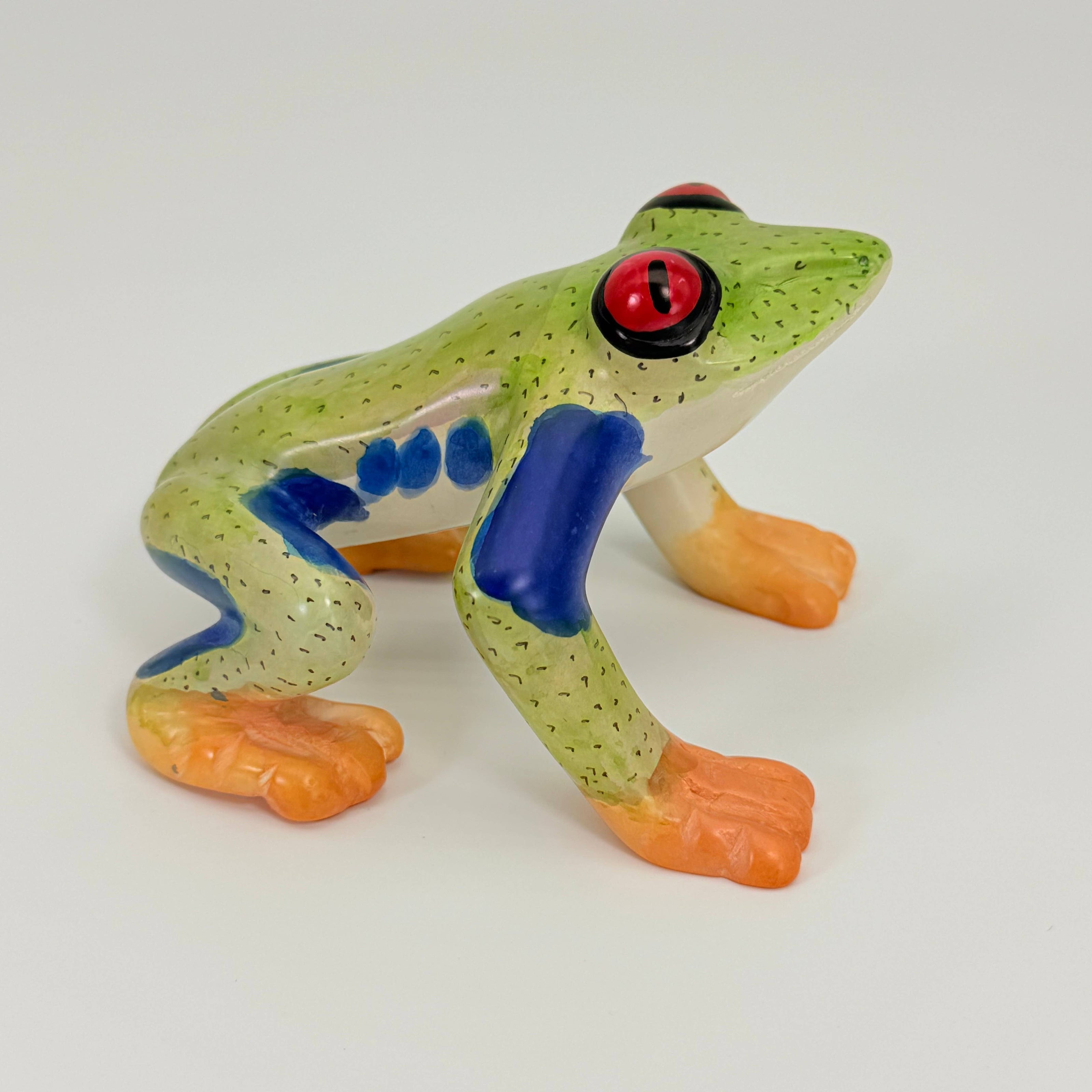 Soapstone Frog, Red Eyed Tree Frog, 6
