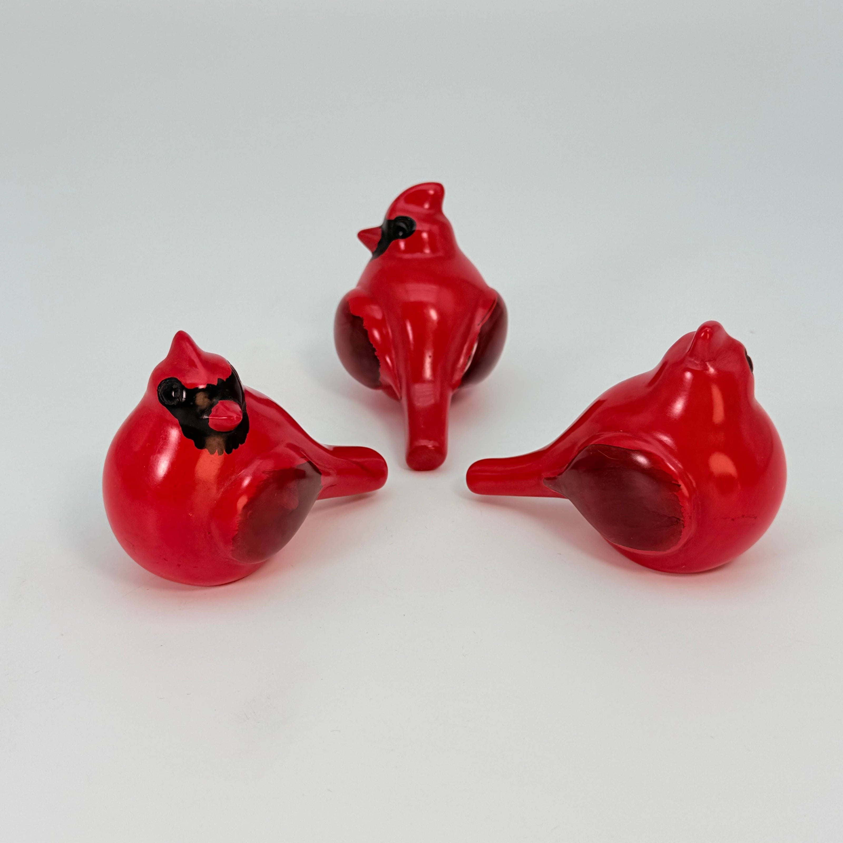 Soapstone Bird, Red Cardinal, Male, 3.5