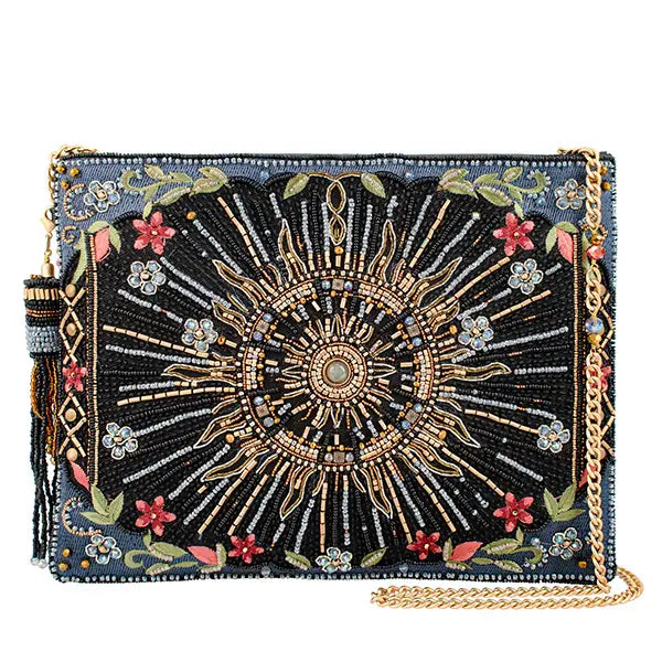 Solar Mystique Celestial and Flowers Handbag