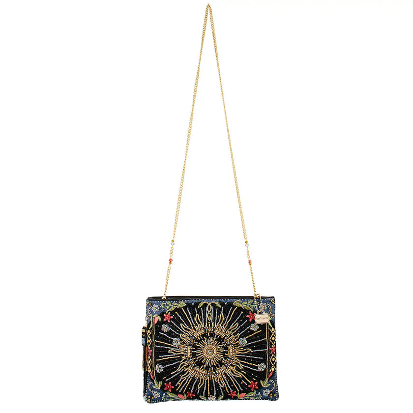 Solar Mystique Celestial and Flowers Handbag