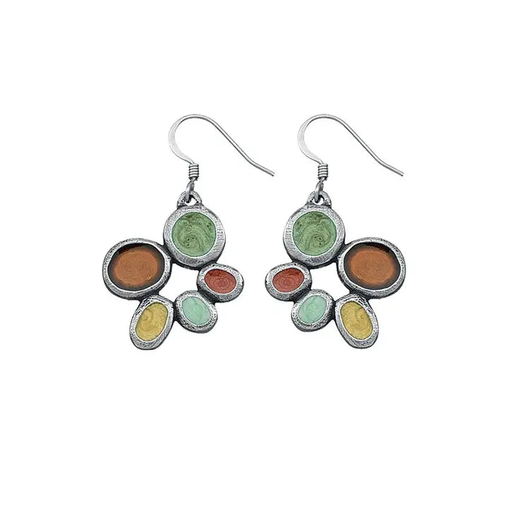 Wire Earrings by Danforth Pewter