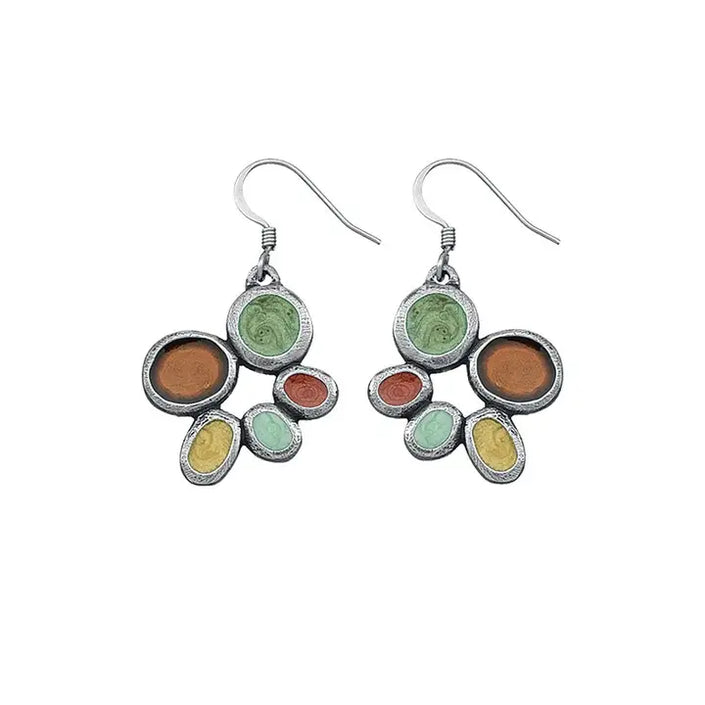 Wire Earrings by Danforth Pewter