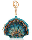 Blue Cove Sea Shell Beaded Coin Purse