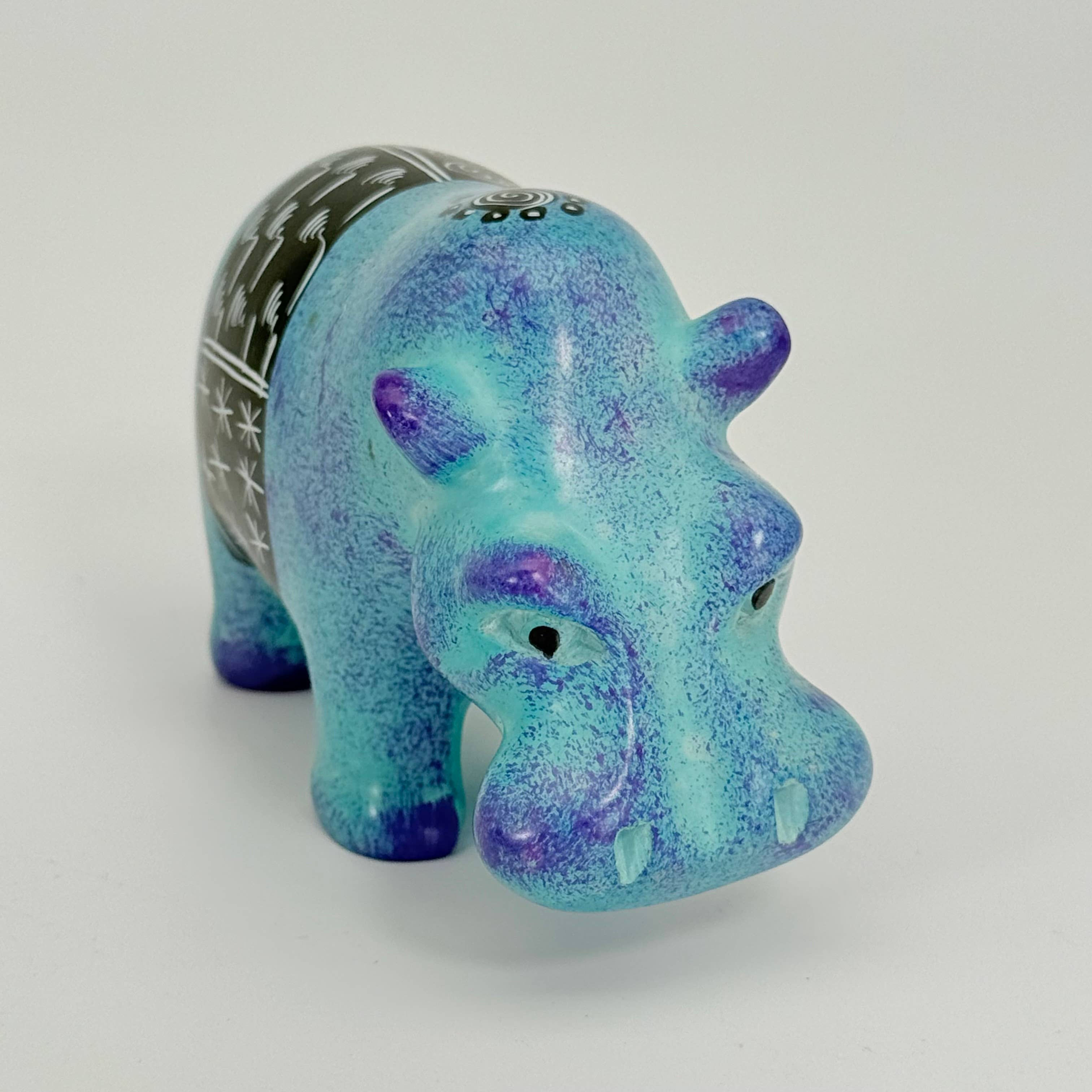 Soapstone Hippopotomus, Realistic 4