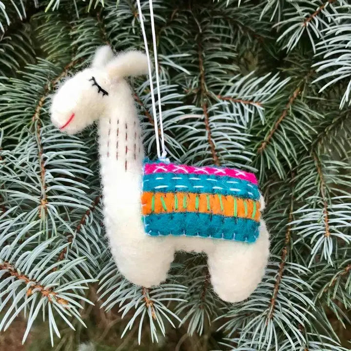 Wool Llama Ornament