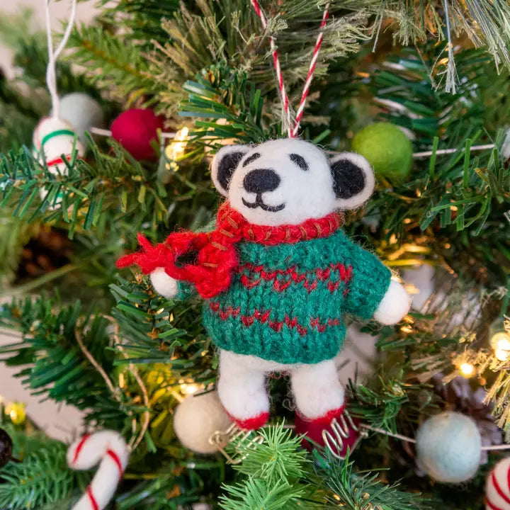 Friendsheep Wool Holiday Ornaments and Garland