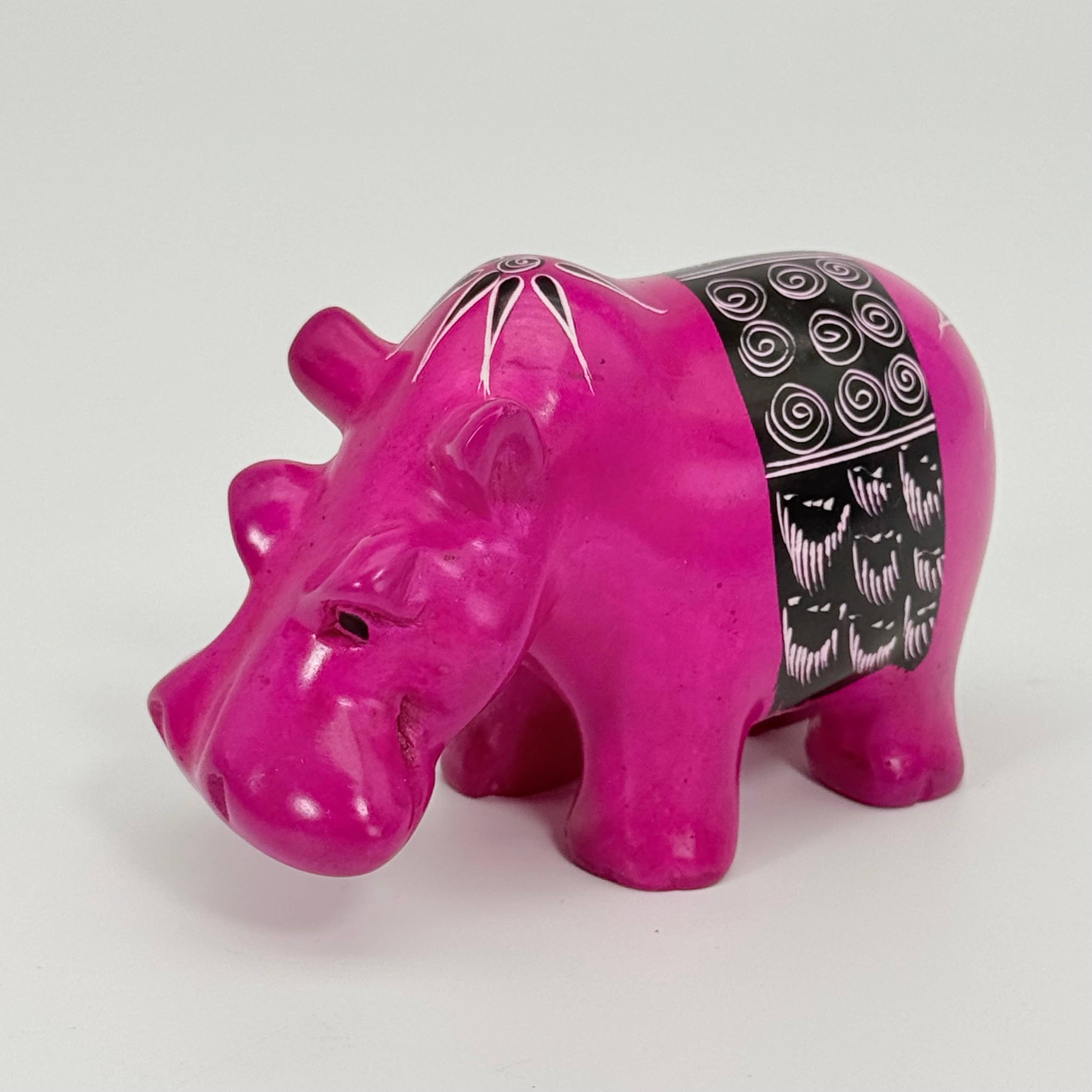 Soapstone Hippopotomus, Realistic 4