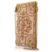 Gentle Touch Pink & Green Floral Beaded Crossbody Phone Bag