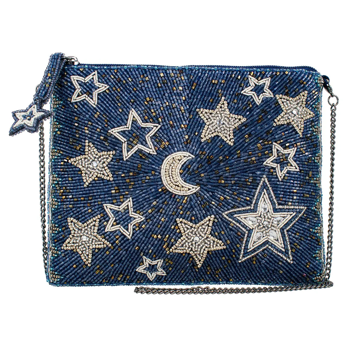 Super Nova Blue Celestial Stars & Moon Crossbody Mini
