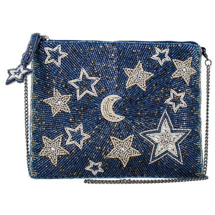 Super Nova Blue Celestial Stars & Moon Crossbody Mini