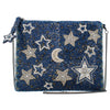 Super Nova Blue Celestial Stars & Moon Crossbody Mini