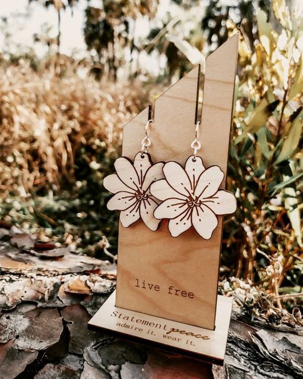 Statement Peace Wooden Jewelry