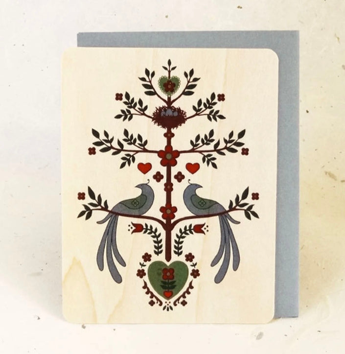 Wooden Greeting Cards by Little Gold Fox Designs