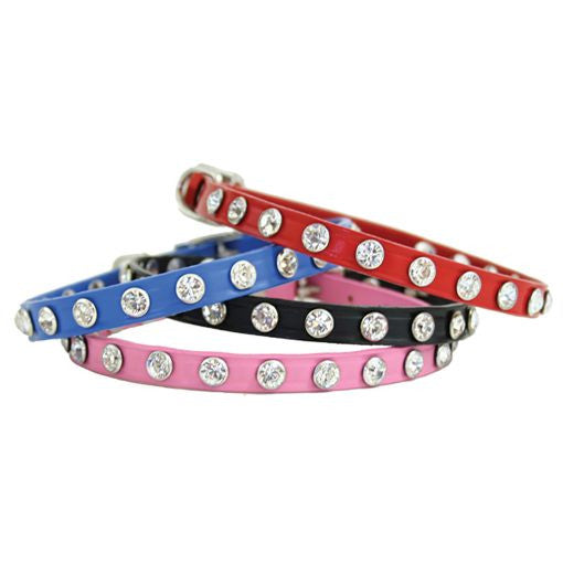 Auburn Leathercrafters Minnie Maddie Crystalized Dog Collar