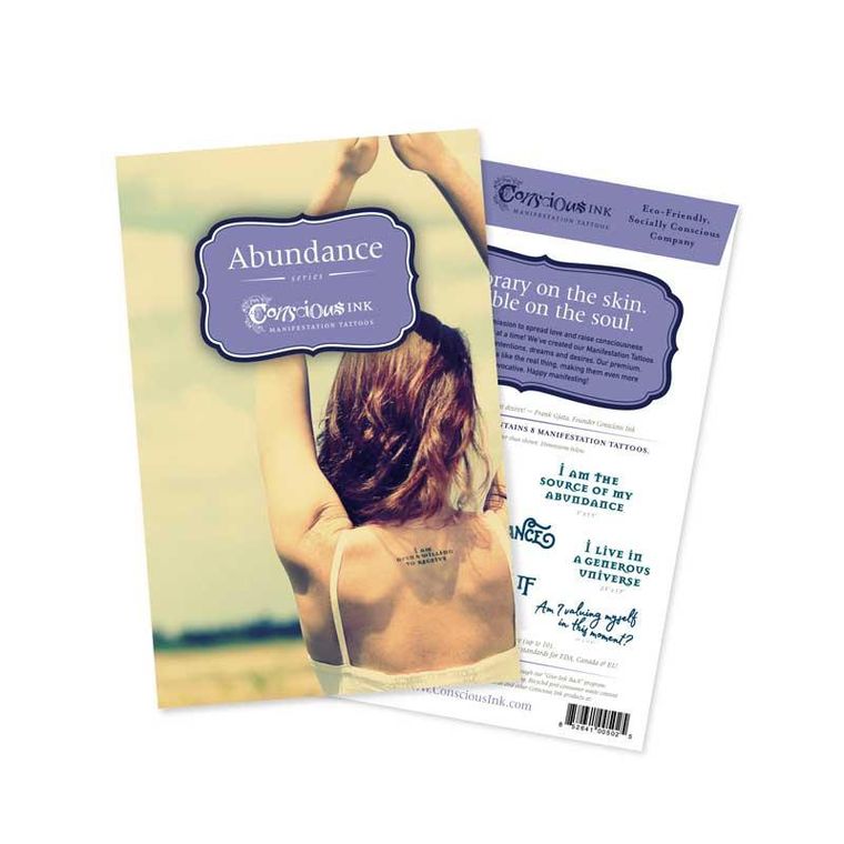 Conscious Ink Manifestation Temporary Tattoo Multipacks