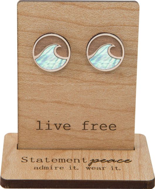 Statement Peace Wooden Jewelry