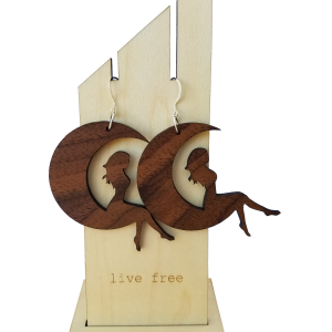 Statement Peace Wooden Jewelry