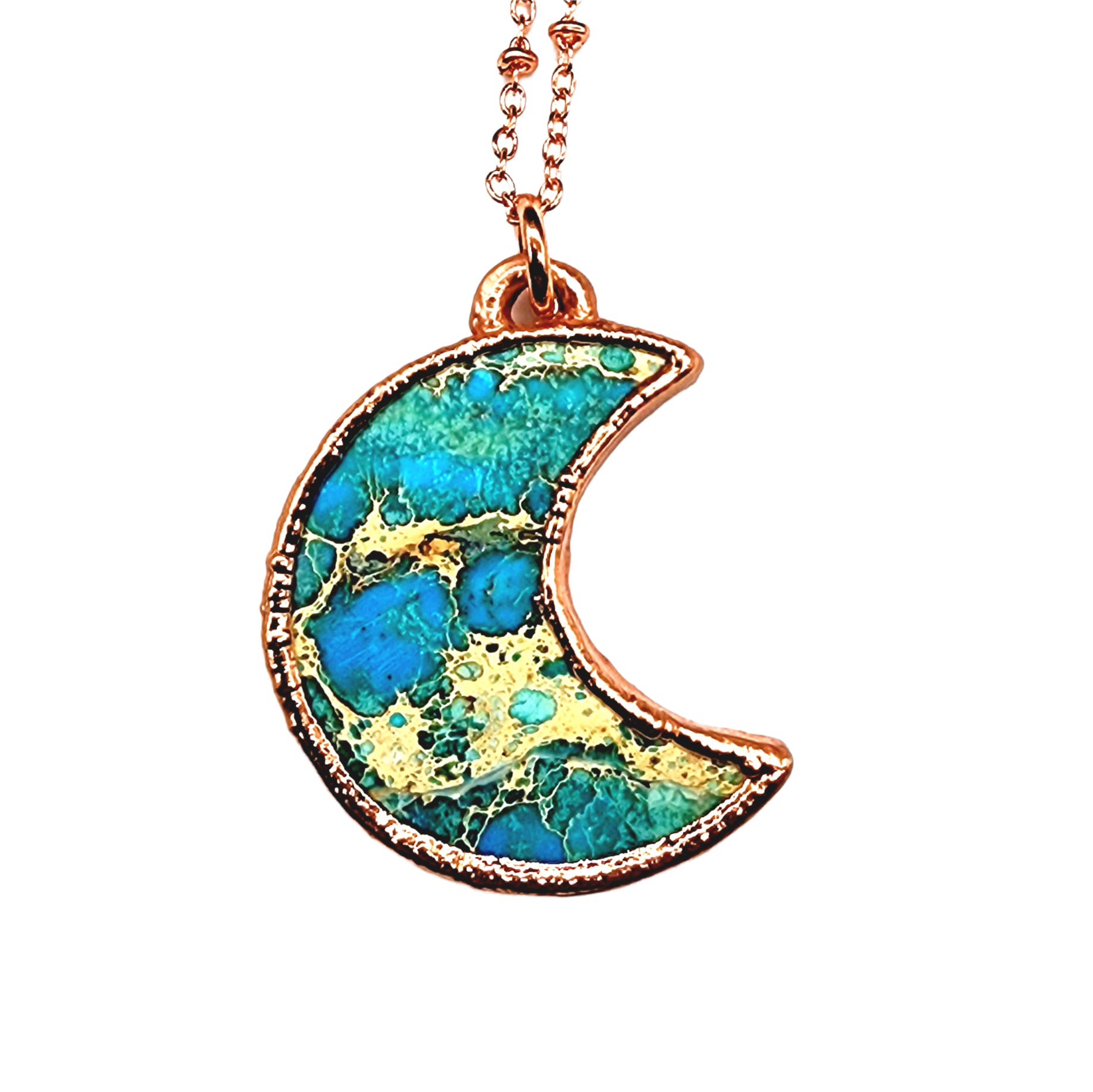 Merging Metals Copper and Stone Necklaces