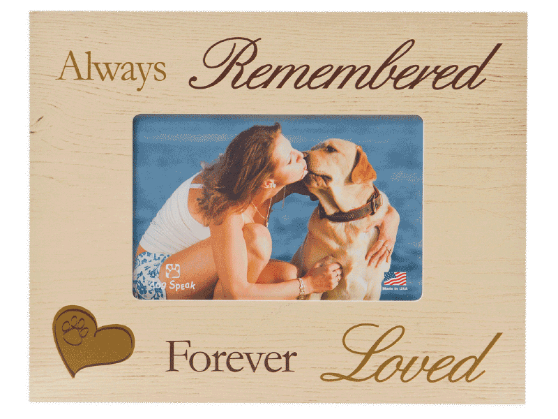 Dog Speak Memorial Frame & Sign Collection