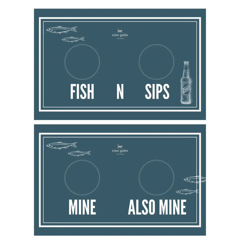 Reversible Cat Placemats by Ciao Gatto Cat Market