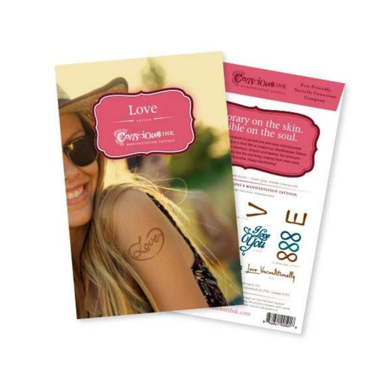 Conscious Ink Manifestation Temporary Tattoo Multipacks