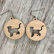 Wooden Earrings by Holly and Liz
