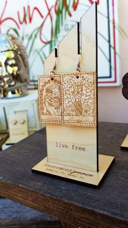 Statement Peace Wooden Jewelry