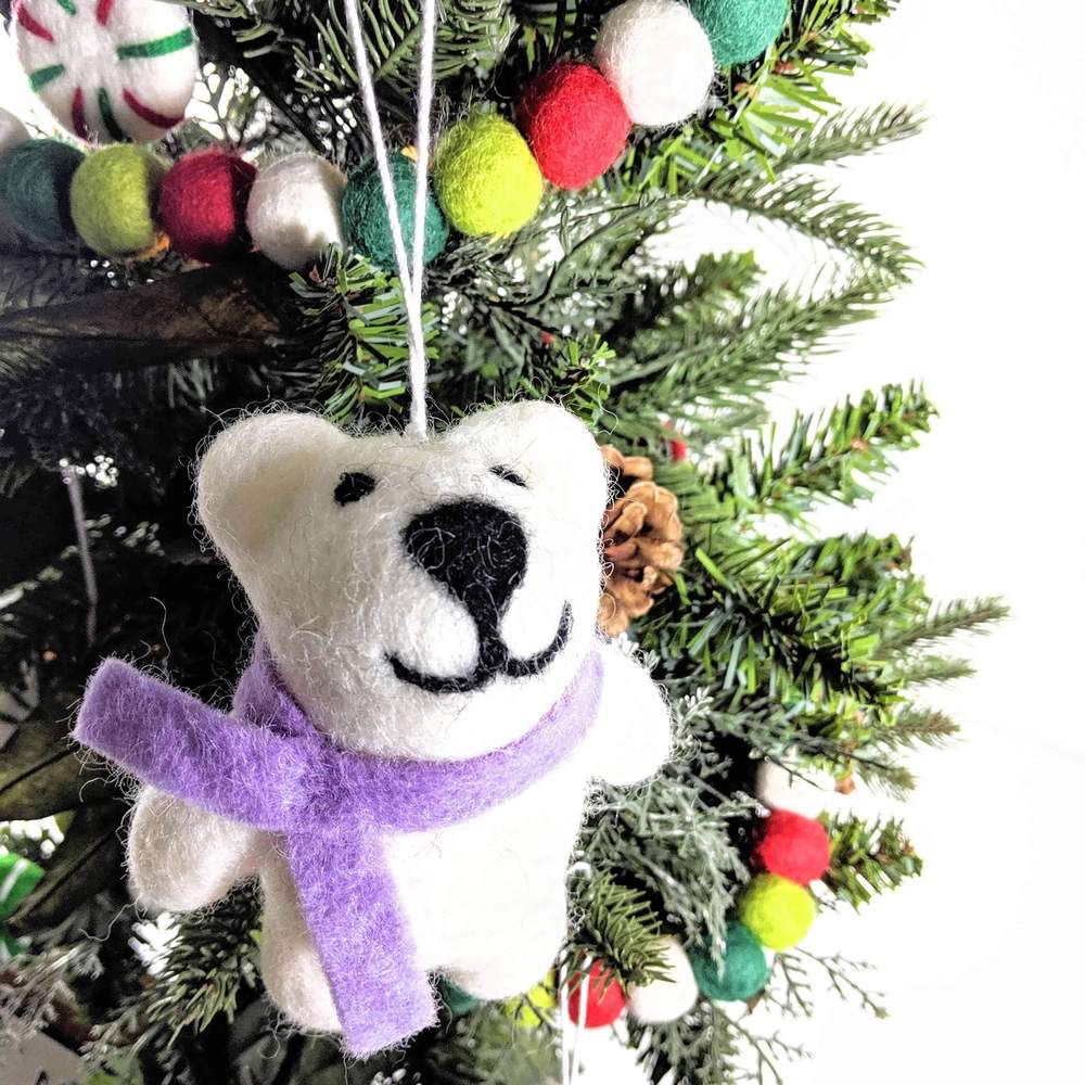 Friendsheep Wool Holiday Ornaments and Garland