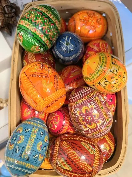 Hand Painted Wooden Eggs