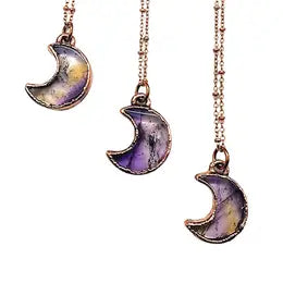 Merging Metals Copper and Stone Necklaces