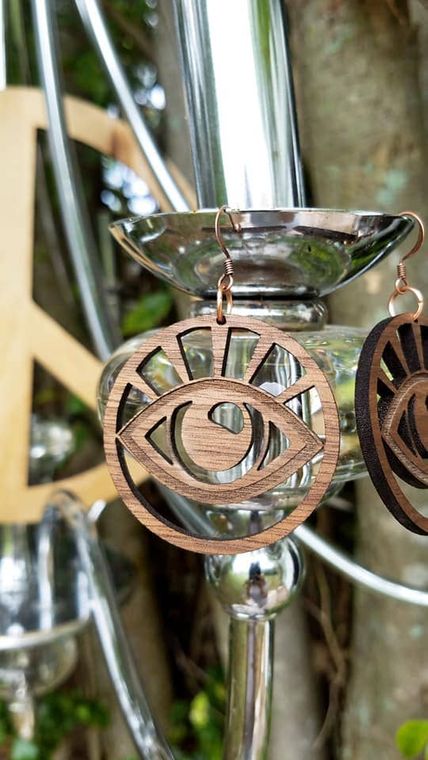 Statement Peace Wooden Jewelry