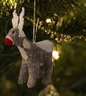 Friendsheep Wool Holiday Ornaments and Garland