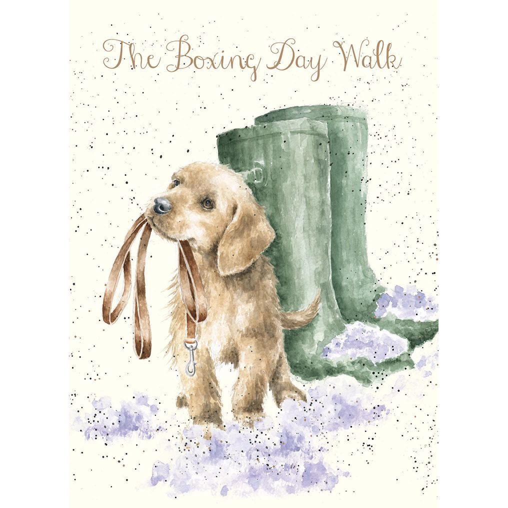 Wrendale Designs Card - Footprints in the Snow
