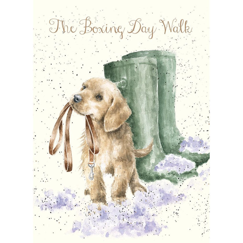 Wrendale Designs Card - Footprints in the Snow