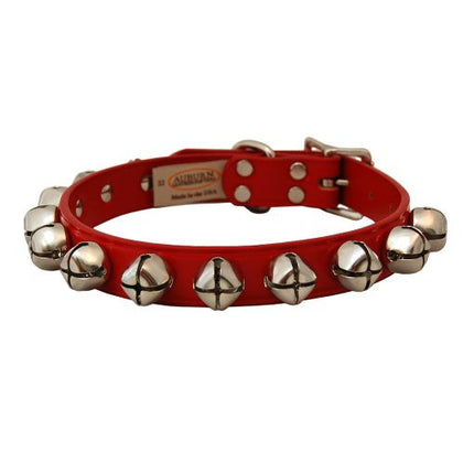 Auburn Leathercrafters Holiday Jingle Bells Dog Collar