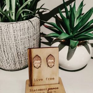 Statement Peace Wooden Jewelry