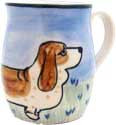 KD Designs Deluxe Mug, Basset Hound, Mugs