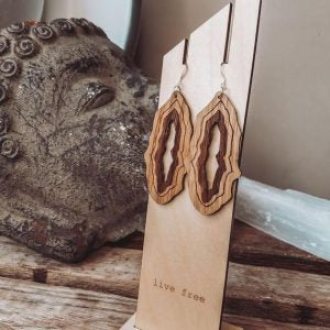 Statement Peace Wooden Jewelry