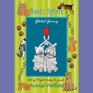 Basic Spirit Handcrafted Pewter Giving Ornament