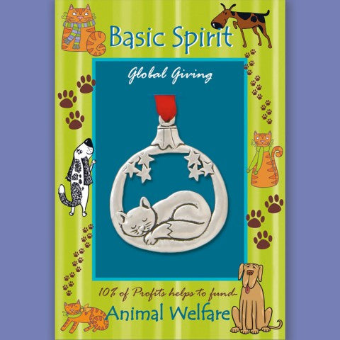 Basic Spirit Handcrafted Pewter Giving Ornament