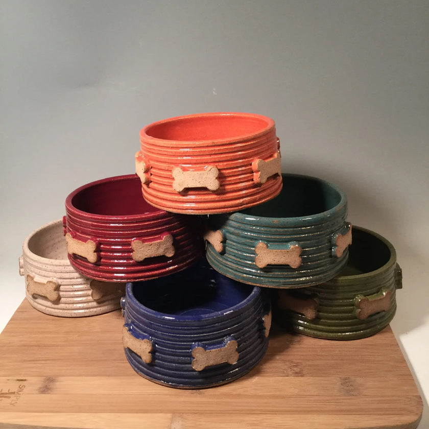 Fatty Frog Pots Handmade Dog & Cat Bowls