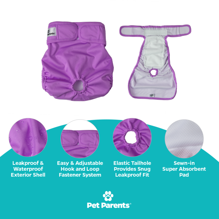 Pet Parents Washable Dog Diapers and Wraps