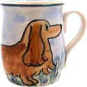KD Designs Deluxe Mug, Longhaired Dachshund, Mugs
