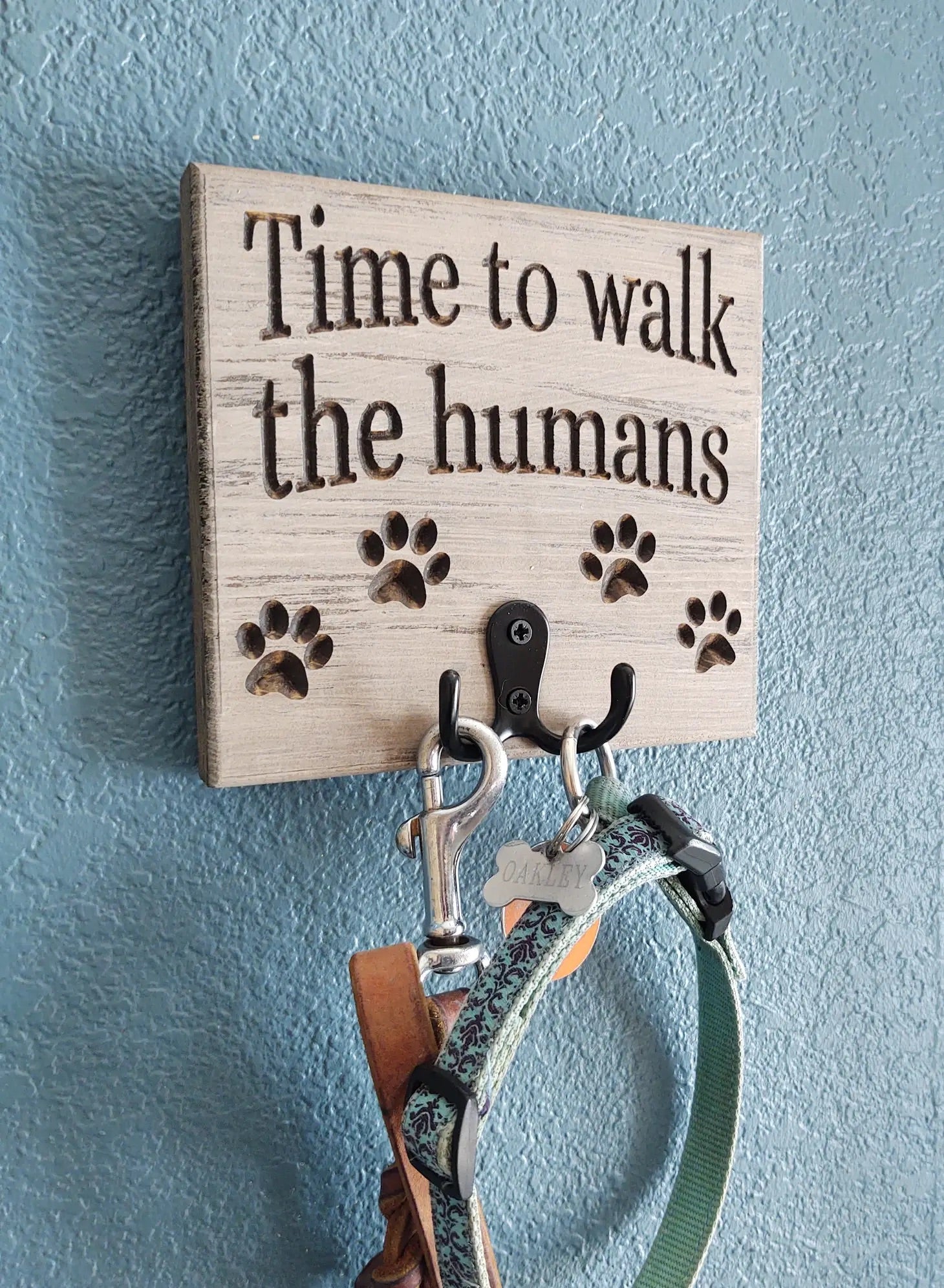 Knotty Pine Woodworks Leash Hooks and Signs
