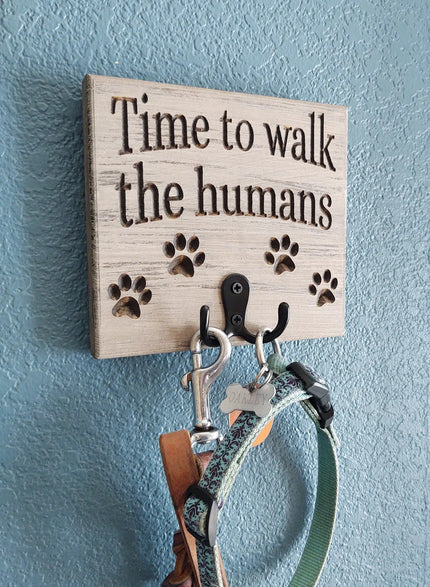 Knotty Pine Woodworks Leash Hooks and Signs