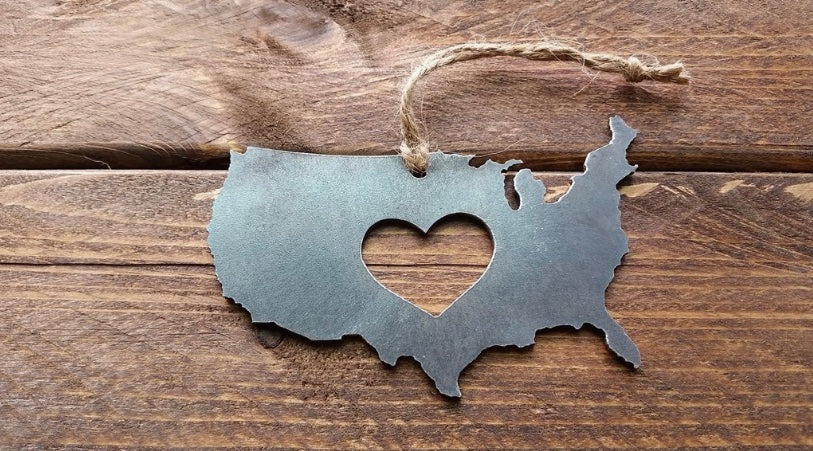 BE Creations Recycled Steel Christmas Ornaments