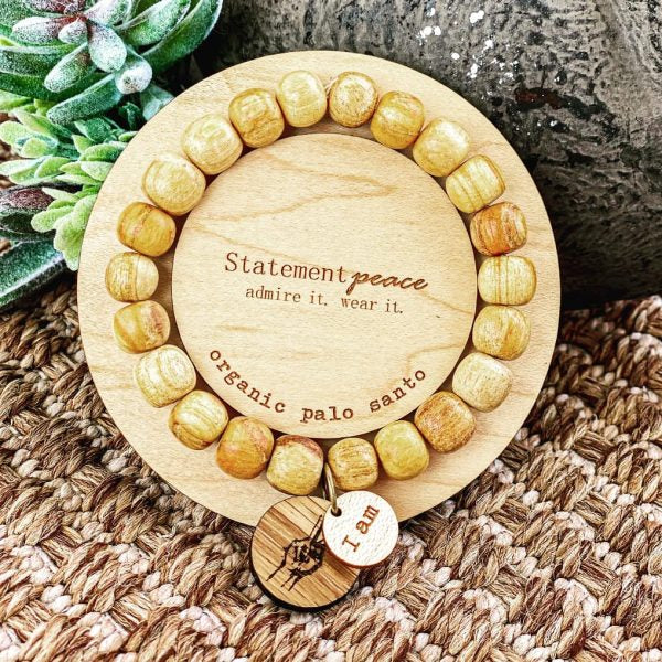 Statement Peace Wooden Jewelry