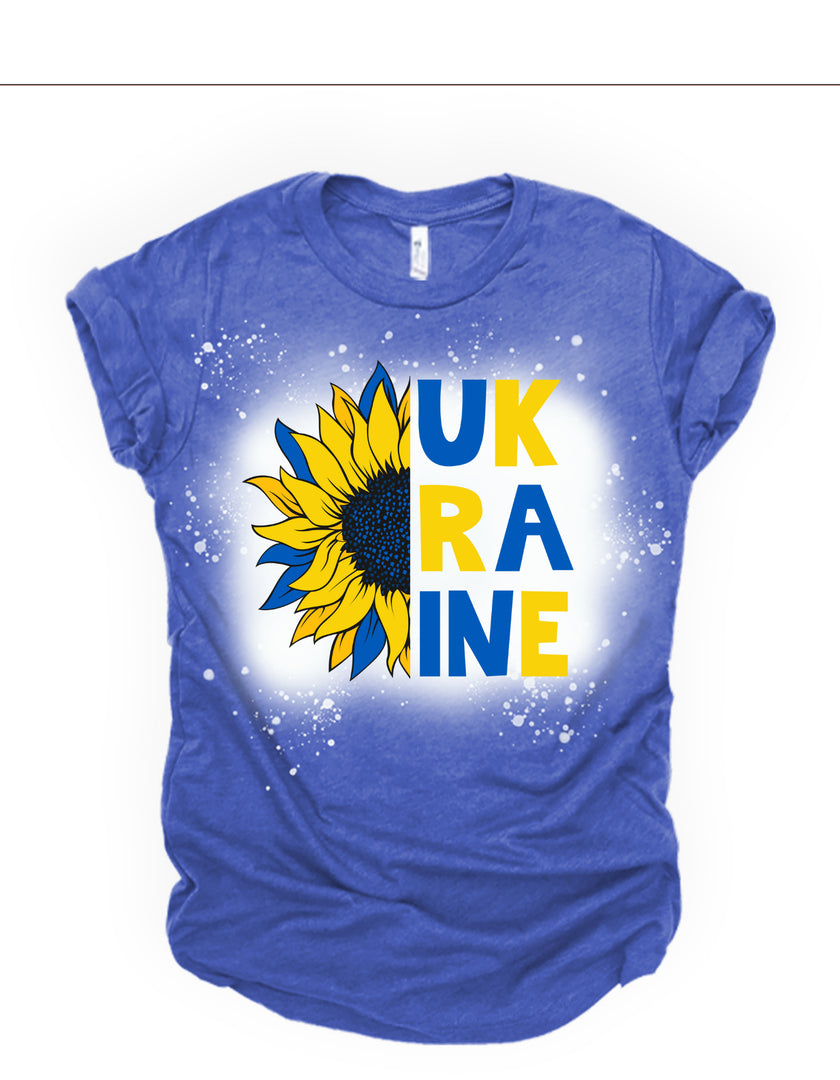 “Stand With Ukraine” UNISEX Flower T-shirts