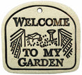 Amaranth Stoneware Garden Plaque with Hanger, Garden Art