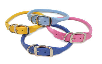 Auburn Leathercrafters Rolled Leather Dog Collar, Leashes and Collars